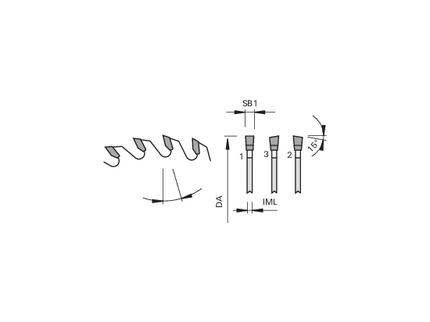 HW Portable Saw 165x1.8/1.2x20 Z=48