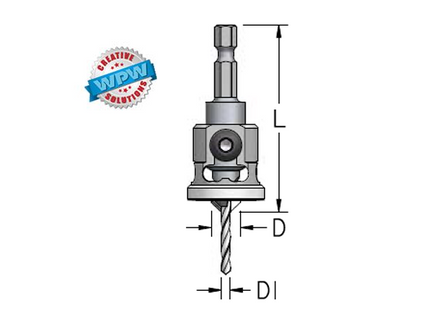 Countersink 2/9.5x60mm with Depth Stop