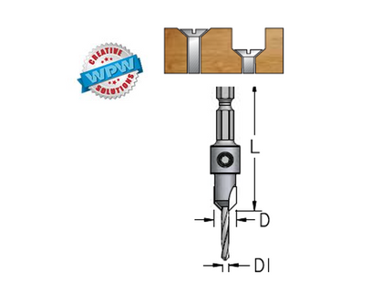 Counter Sink Drill 3x9.5x54mm