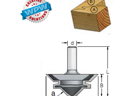 45° Lock Mitre Joint Bit 67x30x69 12.7Sh