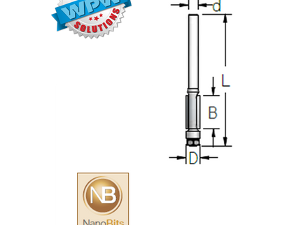 Flush Trim Bit 4.8x19x6.35Sh NANO