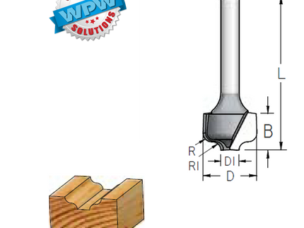 Ogee Bit 35x9.5x12.7Sh R3.2