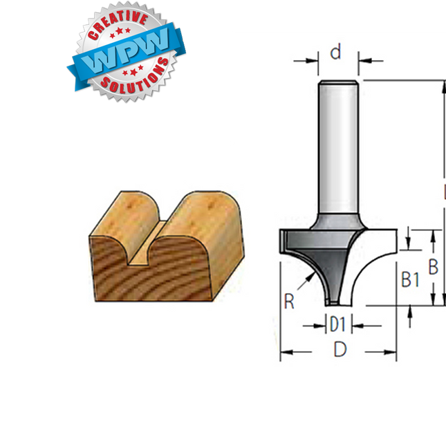 Rounding Over Bit 44.5x32x12.7Sh R16