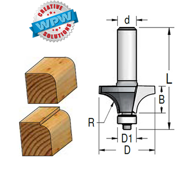 Rounding Over Bit 50.8x25x12.7Sh R19