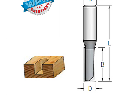 Straight Bit 8x19x63x12.7Sh