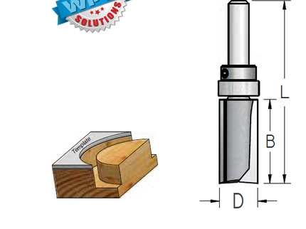 Template Bit 12.7x25x63x6.35Sh Top Bearing