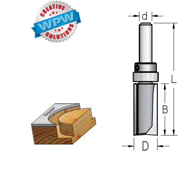 Template Bit 19.0x51x102x12.7Sh Top Bearing