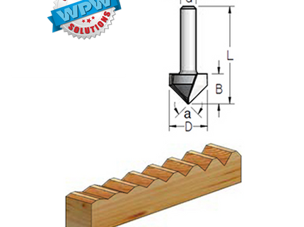 V-Groove Bit 38.1x32x70x12.7Sh 90°