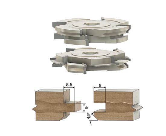 Single bevel Tongue and Groove Set